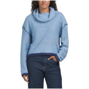 DRIFTWOOD JEANS Cowl Neck Sweater With Contrast Stitching